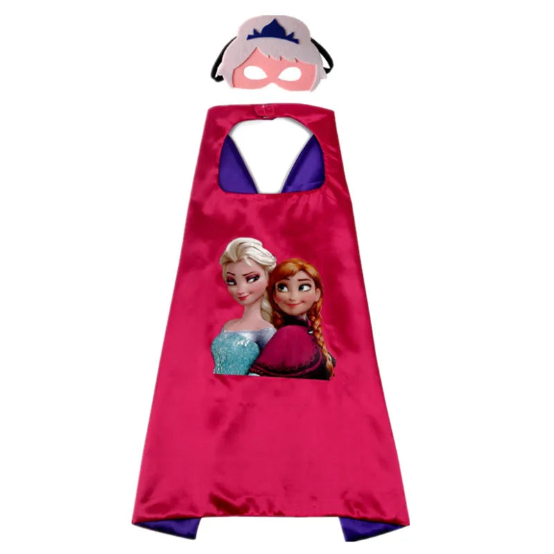 Superhero Cape Captain America Shield Costume Children Halloween Mask Dress Up Gift Costume