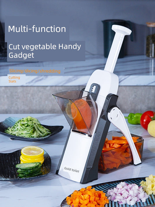 Gold Kitchen Chopping Artifact Multi-Functional Vegetable Cutter