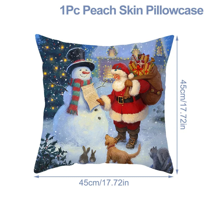 Christmas Cushion Cover For Home Decor 2025 2026 Pillowcase