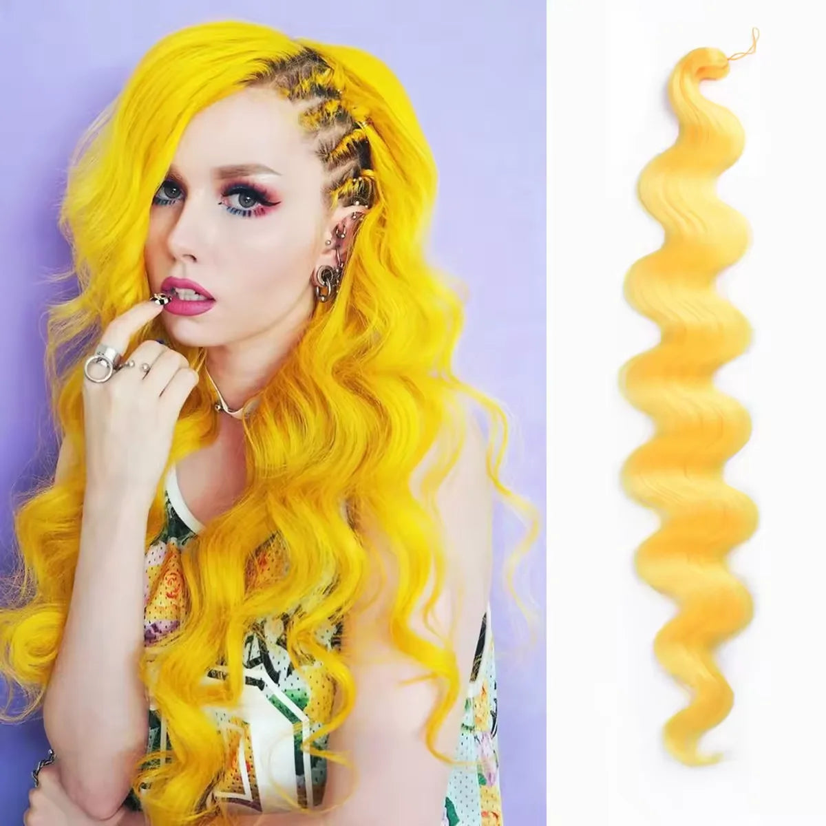 28 Inch Long Deep Wave Crochet Hair Effortless Ocean Wave Glam