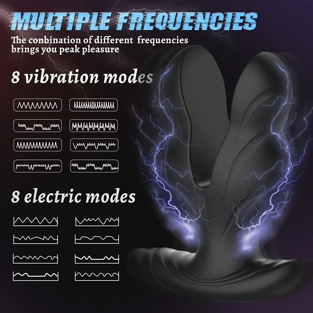 Wireless Remote Anal Vibrator Prostate Massager Butt Plug
