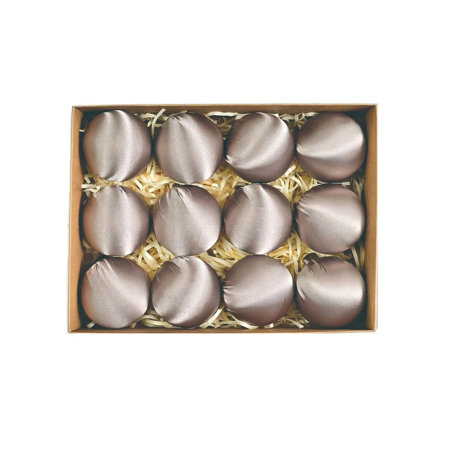 12pcs Glossy Velvet Christmas Ball Ornaments For Tree 2025