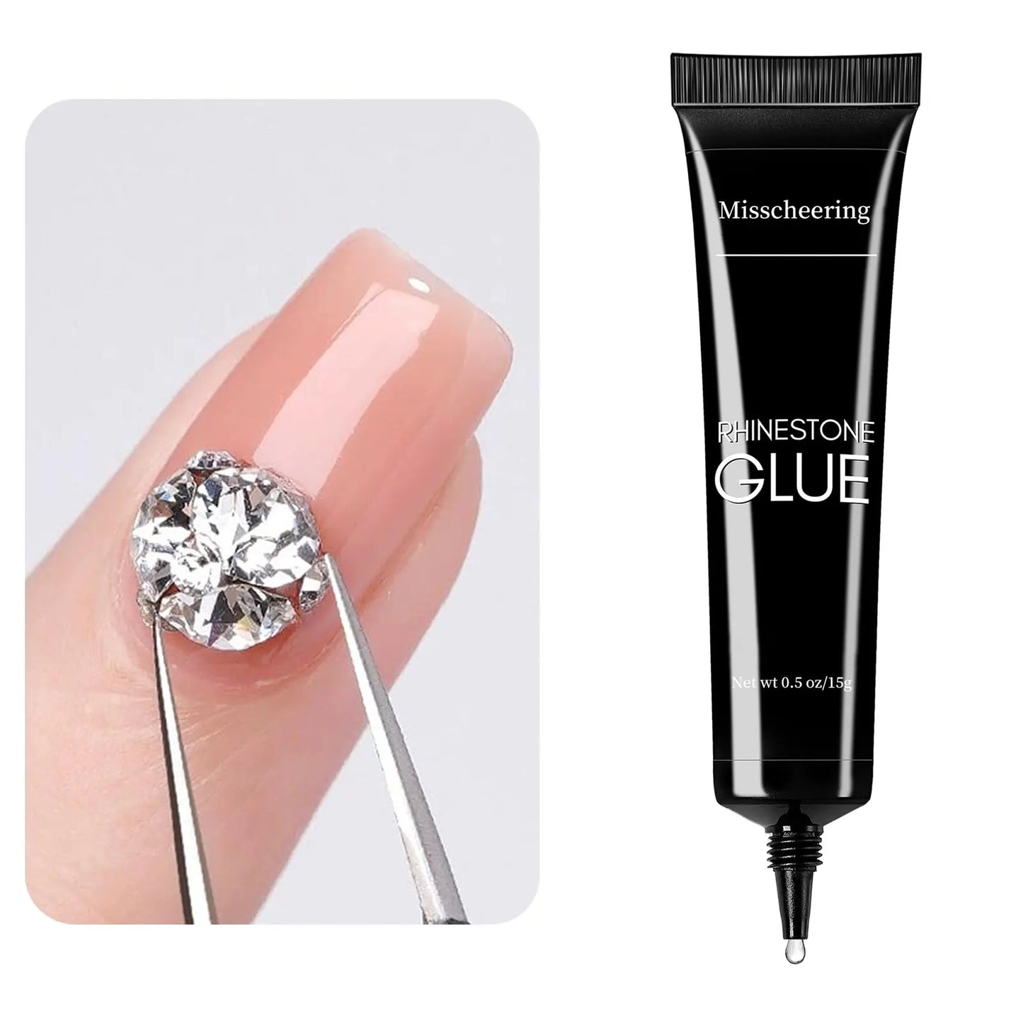 Nail Rhinestone Glue Super Strong Gel for Nail Charm Bling Gem Nail Art Diamonds