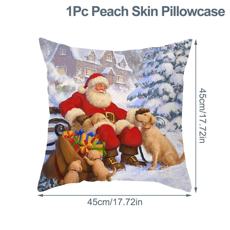Christmas Cushion Cover For Home Decor 2025 2026 Pillowcase