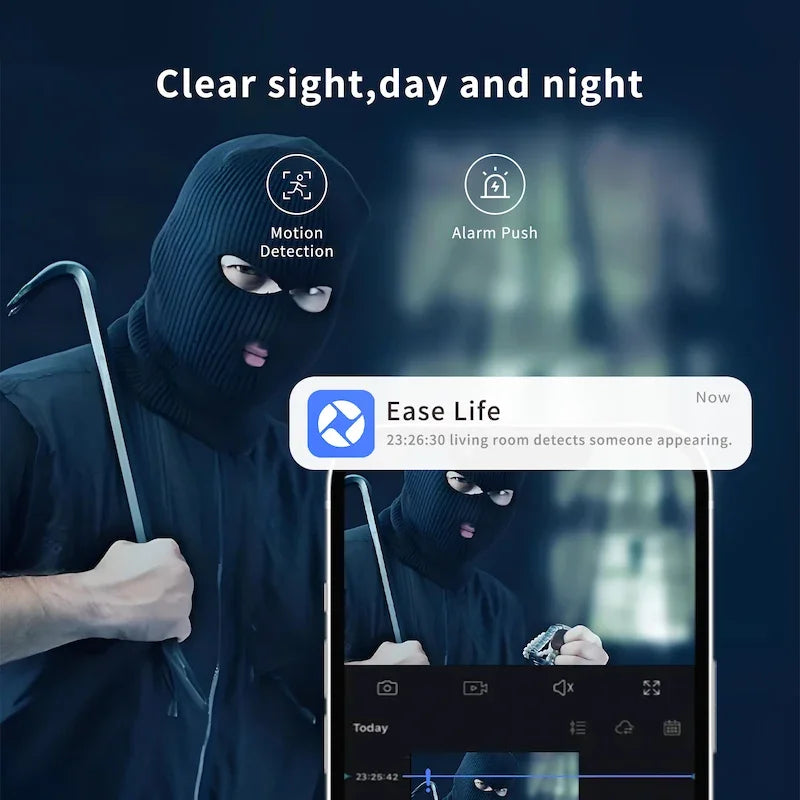 2PC Ease Life APP 1080P Indoor Security Pet Camera