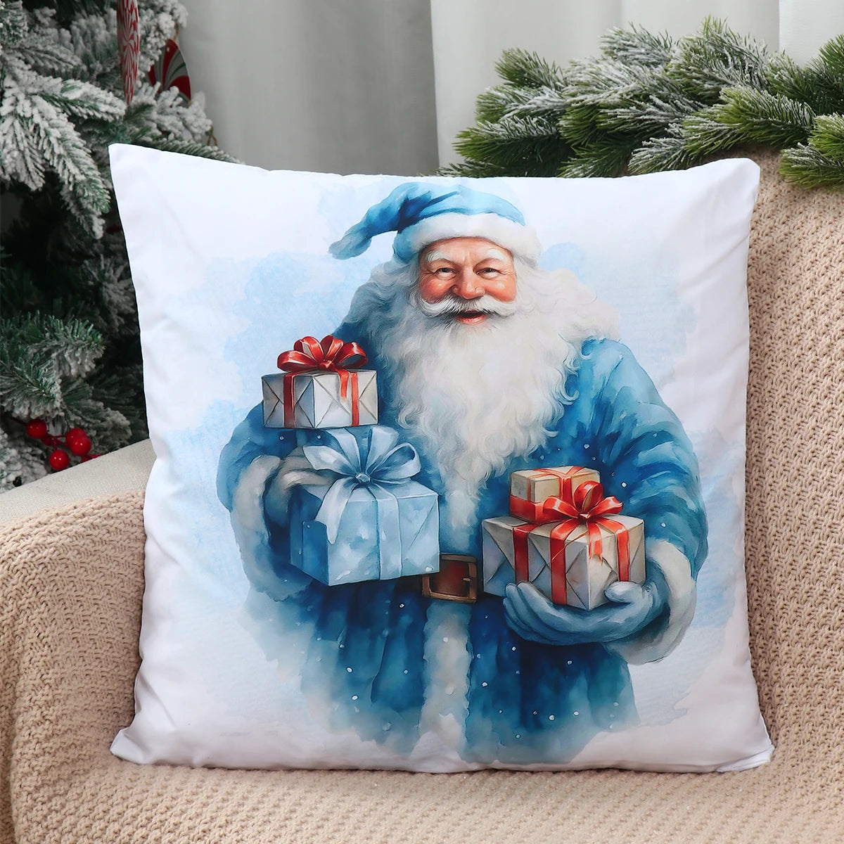 Christmas Cushion Cover Merry Christmas Home Decor Pillow