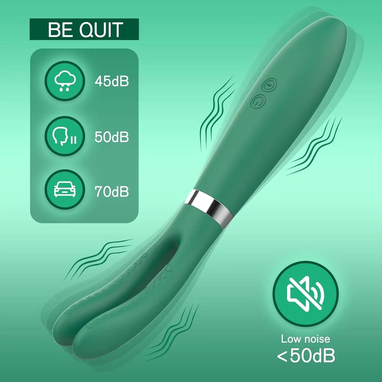 Rabbit Ears Clitoral Vibrator G Spot Massager 9 Modes