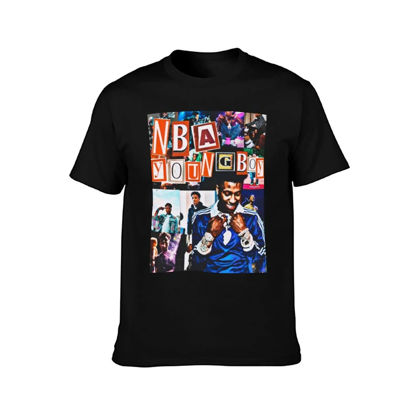 NBA Youngboy Blue Lock T Shirt 100 Percent Cotton Men