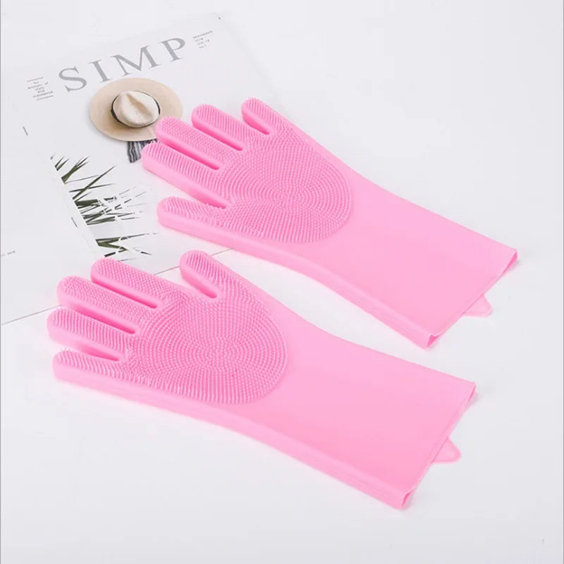Pet Grooming Bathing Gloves Dog Cat Bathing Shampoo Scrubber