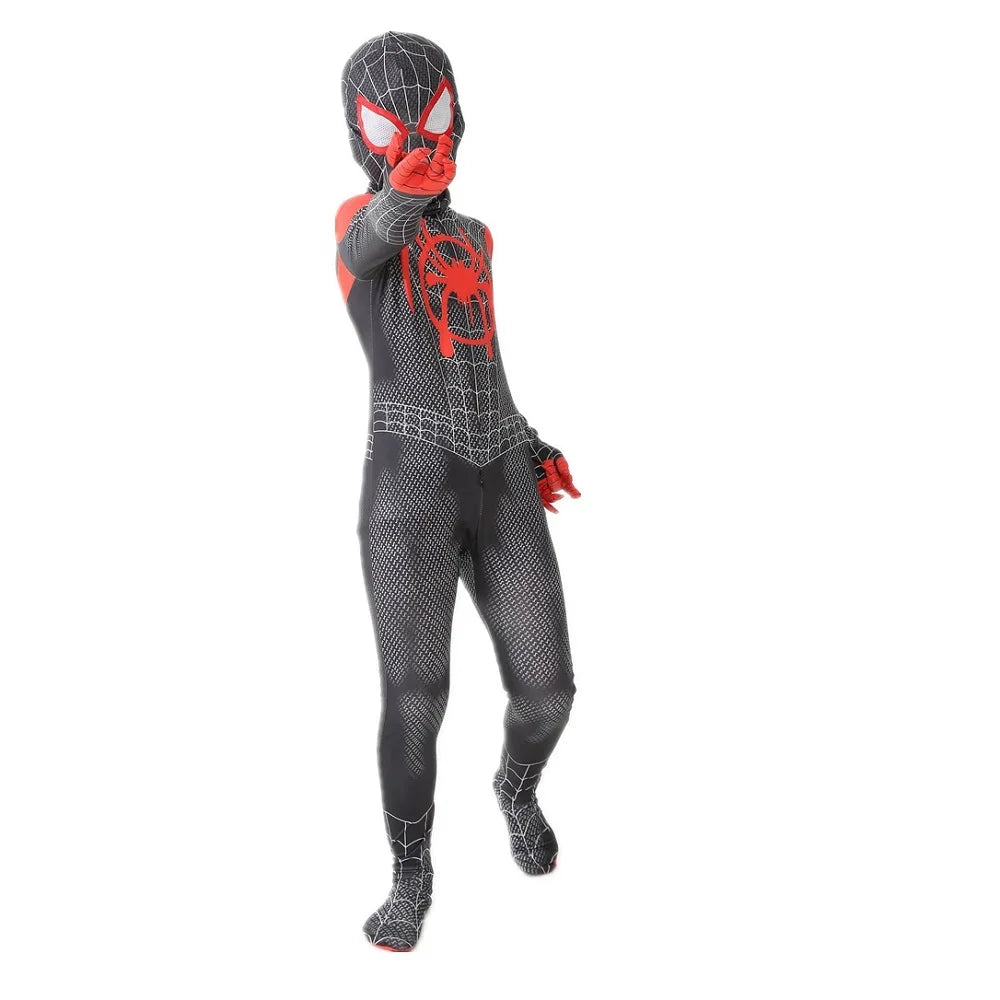 Halloween Cosplay Costume Skeleton Bone Clothes Superhero Jumpsuit Children's and Adult Spiderman Cosplay costume Jumpsuit Gift