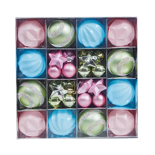 Christmas Ball Decorations 6 Pieces Candy Color Ornaments