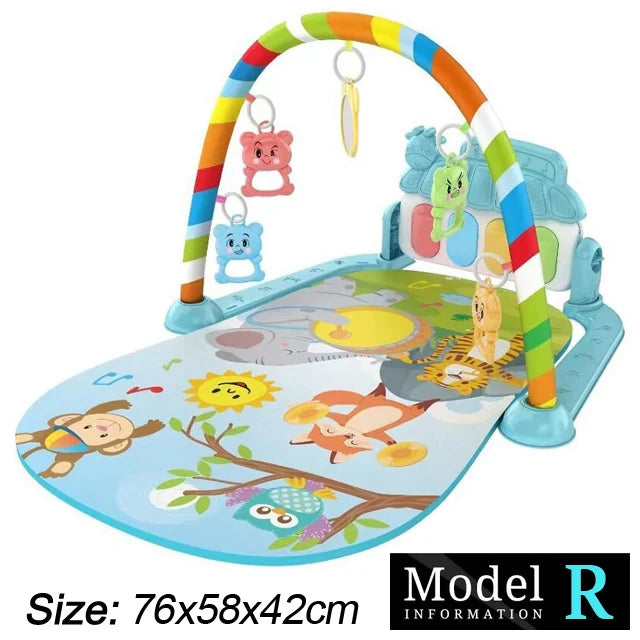 Baby Fitness Stand Music Play Gym Activity Toys Newborn
