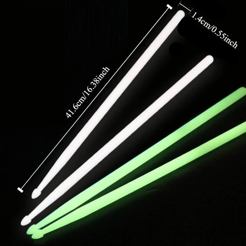 5A Luminous Drum Stick Nylon Fluorescent Drumsticks Glow in The Dark