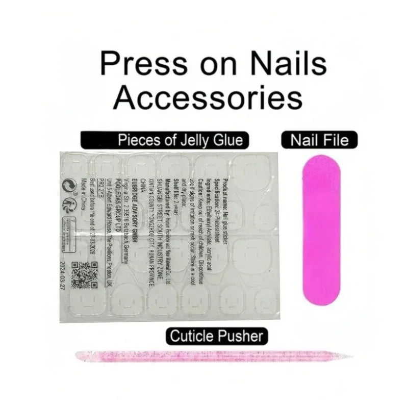 10pcs Sliver Spider Design Fake Nail Halloween Gothic Punk False Nail Tips Wearable Black Metal Duck Shaped FrenchPress on Nails
