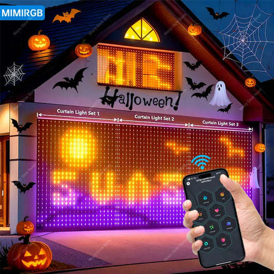 USB LED Smart Curtain Lights Bluetooth RGB Fairy Lights