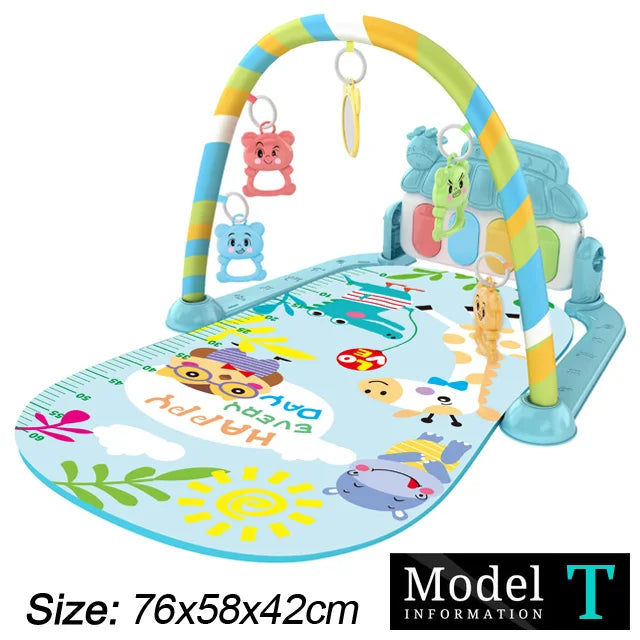 Baby Fitness Stand Music Play Gym Activity Toys Newborn