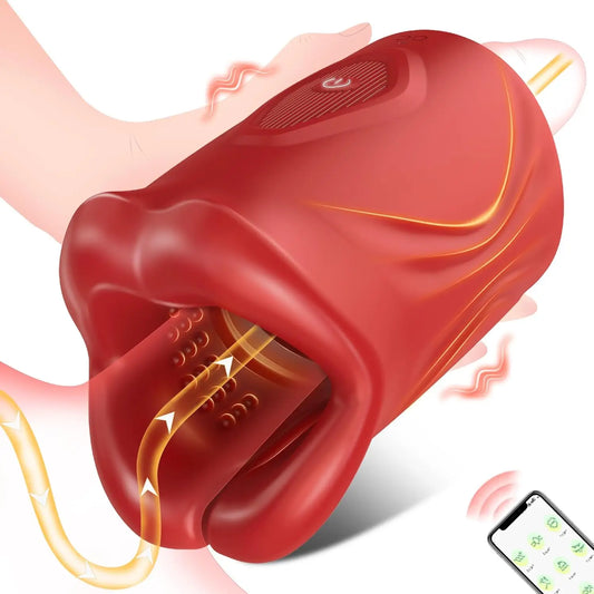 Amortoy Silicone Male Masturbator With 9 Vibration Modes