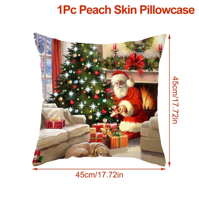 Christmas Cushion Cover For Home Decor 2025 2026 Pillowcase