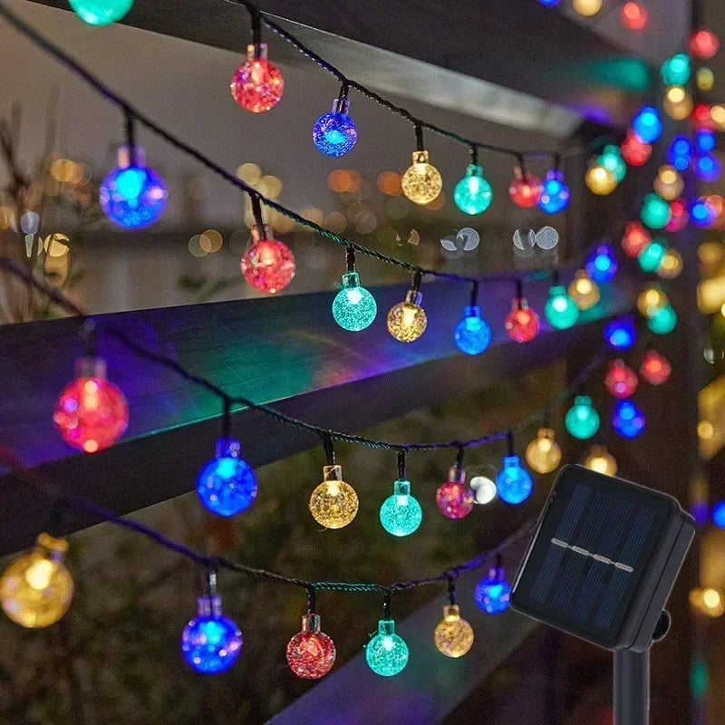 20 to 100 LED Solar Light Outdoor IP65 Waterproof String Fairy Lamps for Garden Garlands Christmas Decoration 5M and 12M