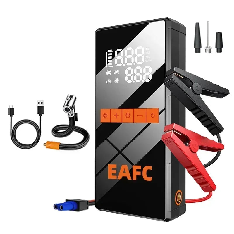 12V Car Jump Starter 4 In 1 Wireless Tire Inflator Pump