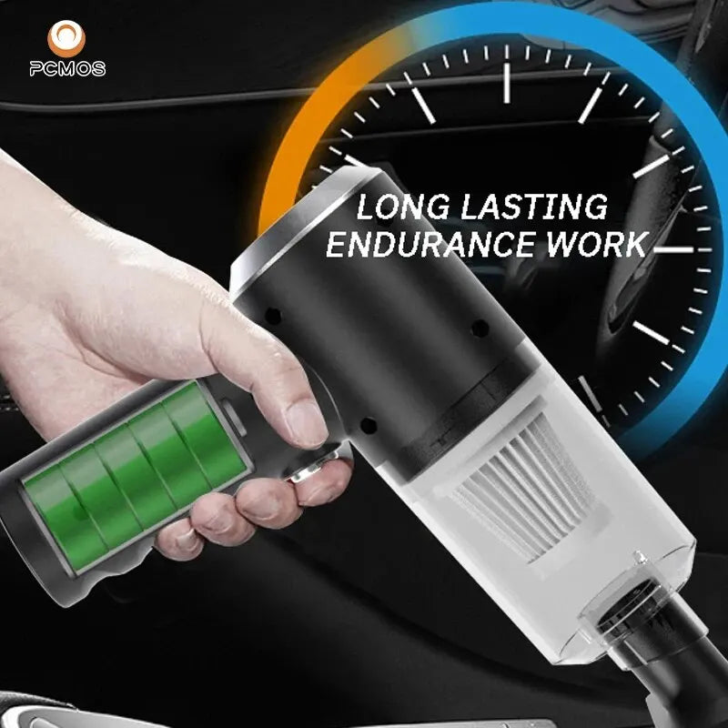 PCMOS 1PC Wireless Vacuum Cleaner High Power for Home and Car