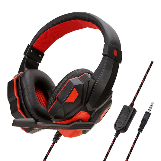 Wired Gaming Headset for PS4 PS5 Xbox Smartphone and PC 120 Degree Adjustable with Noise Cancelling Microphone