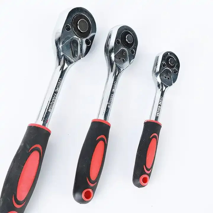 121 Pcs Chrome Vanadium Socket Torque Ratchet Wrench Auto Repair Mechanic Toolbox Set