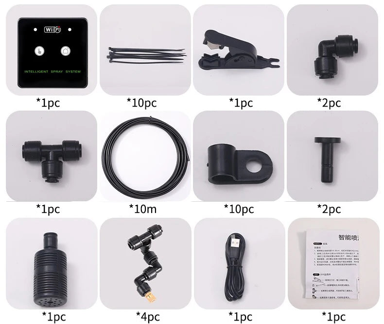 Rainforest Sprayer WiFi Control Automatic Mist System Kit