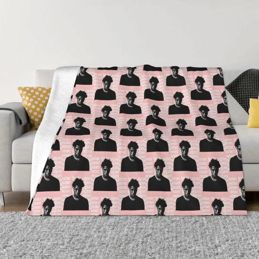NBA YoungBoy Throw Flannel Blanket Soft Warm Bedroom Decor