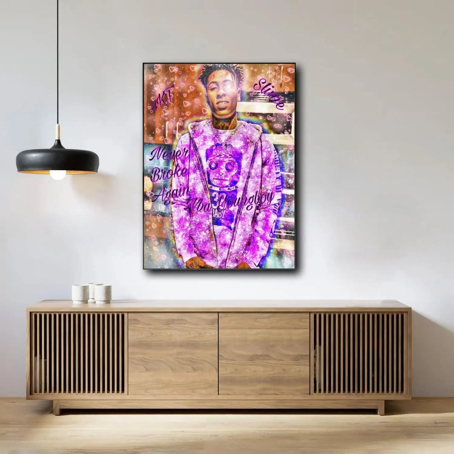 NBA YoungBoy Art Poster Canvas Print Modern Decor Gift