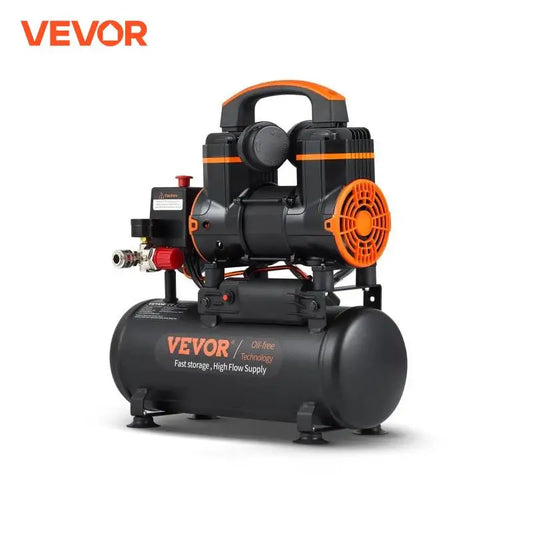 VEVOR Silent Air Compressor 9L 18L 24L 35L Quiet Oil Free Portable Air Pump for Home Repair and Tire Inflation