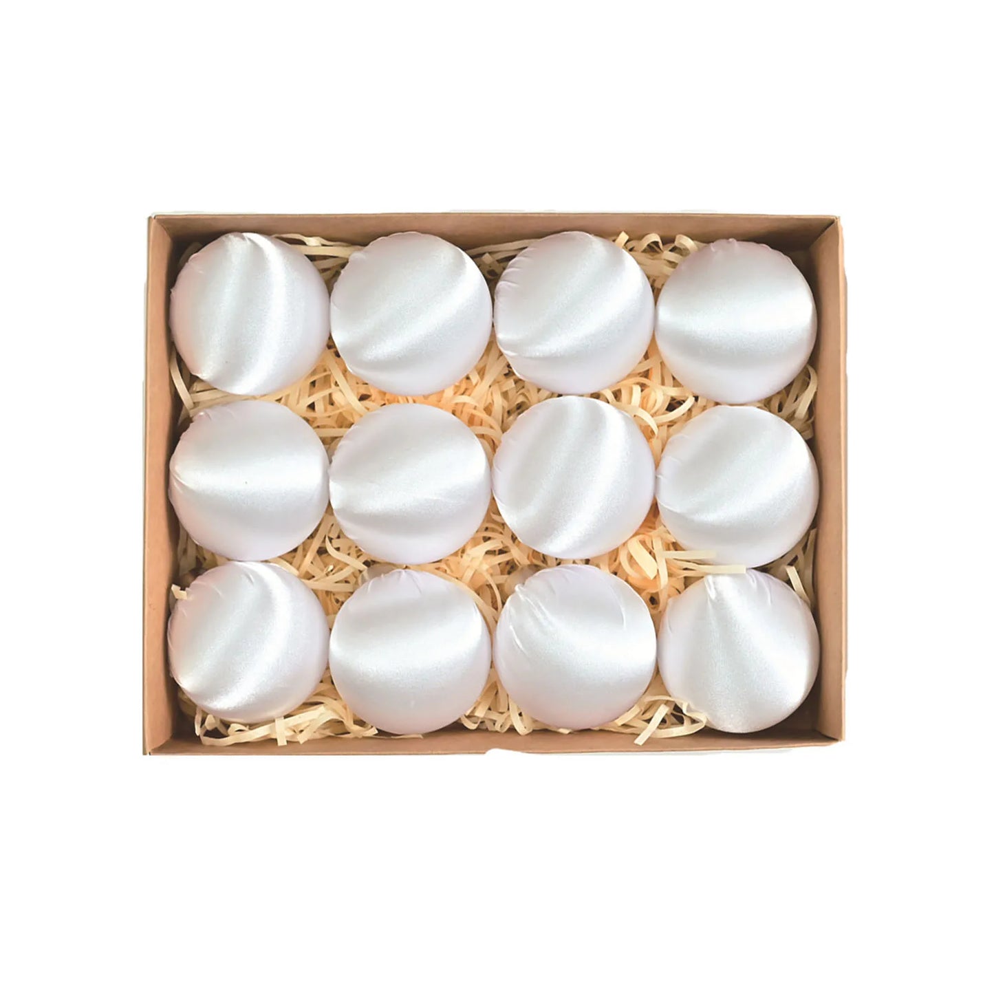 12pcs Glossy Velvet Christmas Ball Ornaments For Tree 2025