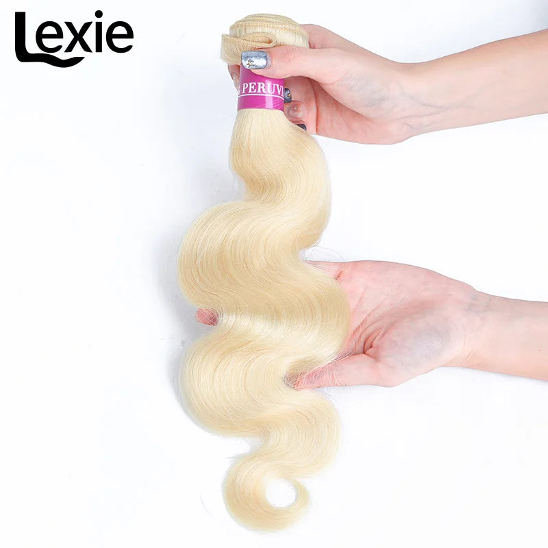 613 Blonde Body Wave Human Hair Bundles 30 32 34 36 38 40 Inch Vietnamese Remy Weave 100 Percent Human Hair