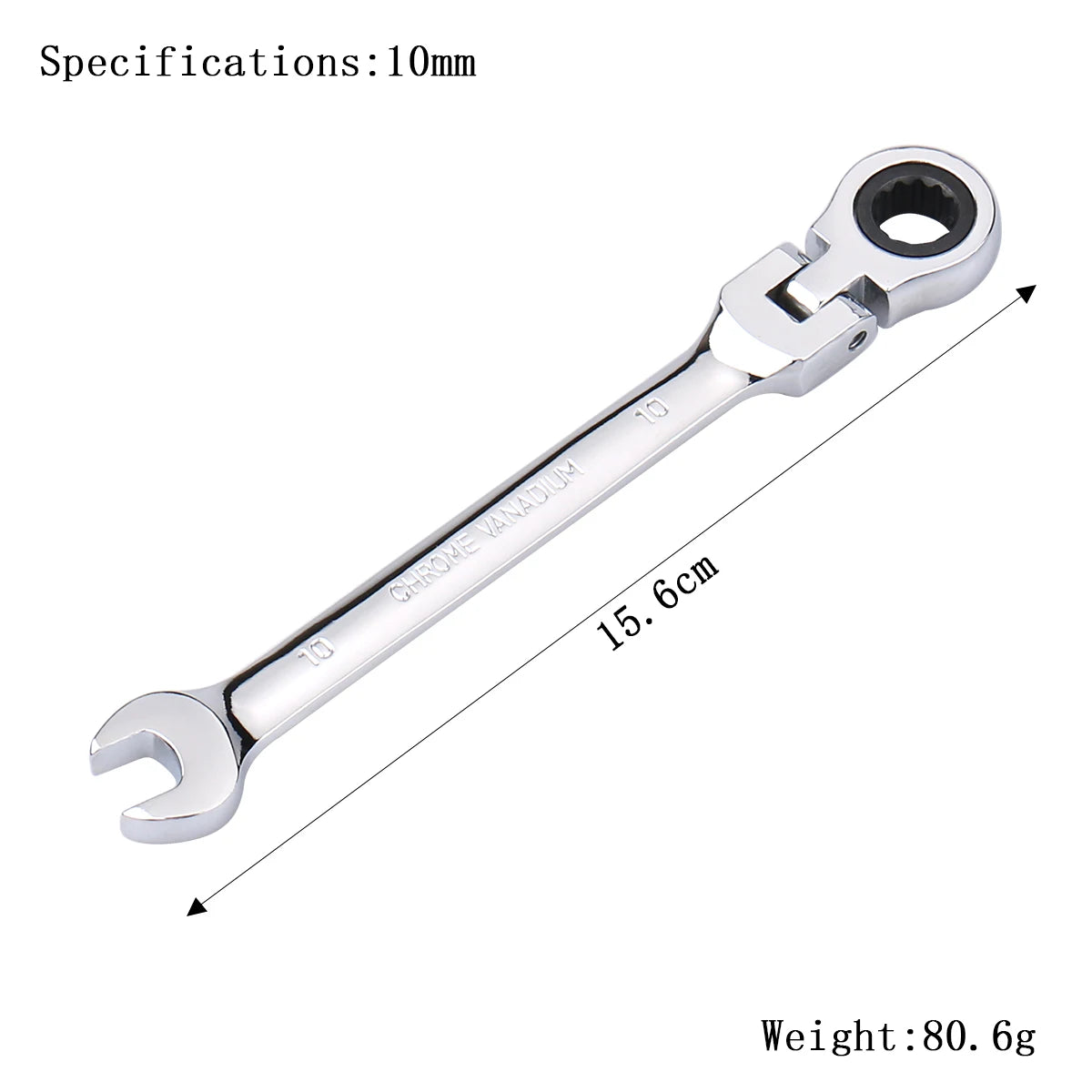 Ratchet Wrench of Keys Spanner Set Hand Tool 72-Tooth Ratchet