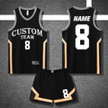 Men's Plus Size Quick Dry Basketball Jersey Set Uniform For Training YW S011
