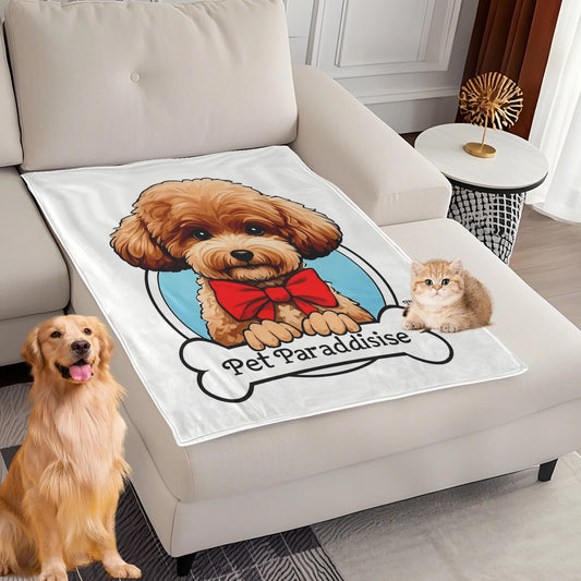 Dog Bed Mat Blanket Soft Fluffy Pet Blanket Dog Pattern