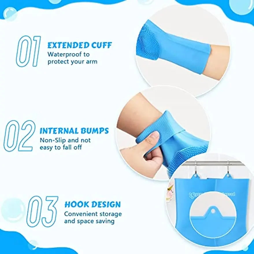 Pet Grooming Bathing Gloves Dog Cat Bathing Shampoo Scrubber