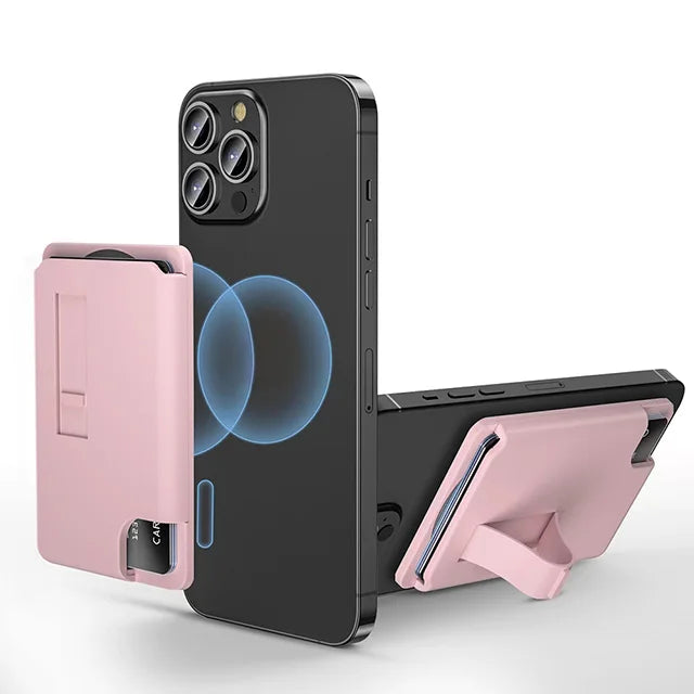 Grippopso Magnetic Wallet Universal Phone Card Holder Case