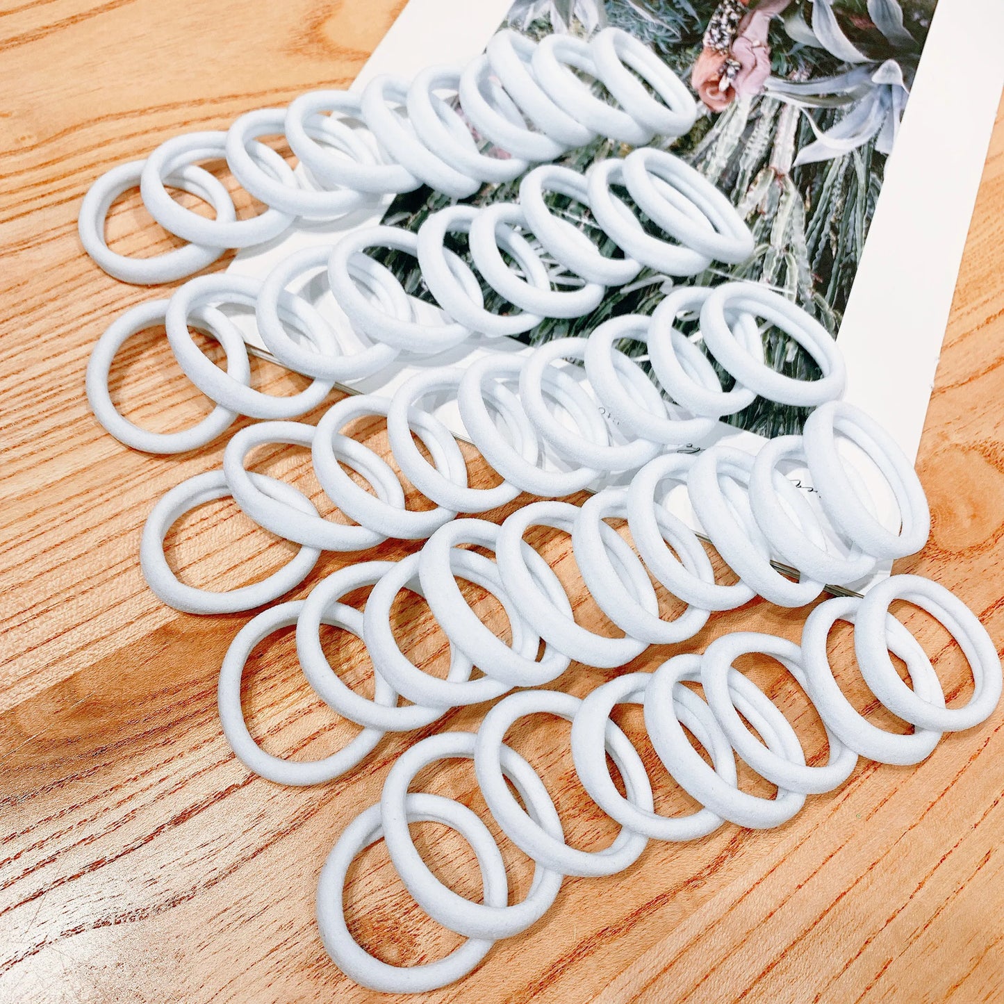 50/100pcs Black Hairband Elastic Hair Ties Ponytail Holder