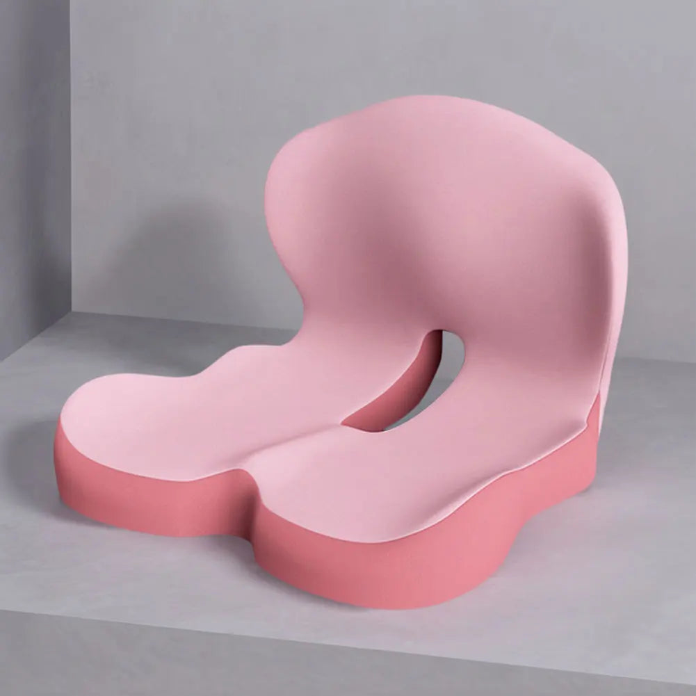 Memory Foam L-Shaped Integrated Seat Cushion with Lumbar Support Office Chair Cushion for Car Truck Desk Gaming Chair