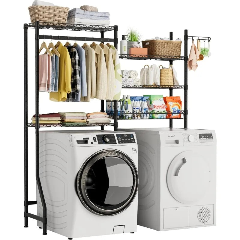 Washer Dryer Shelves Heavy Duty Laundry Room Storage 5 Tier Adjustable Wire Rack