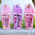Glory Carrot Ice Cream Lip Gloss Set Waterproof Long Lasting Hydrating Lip Balm