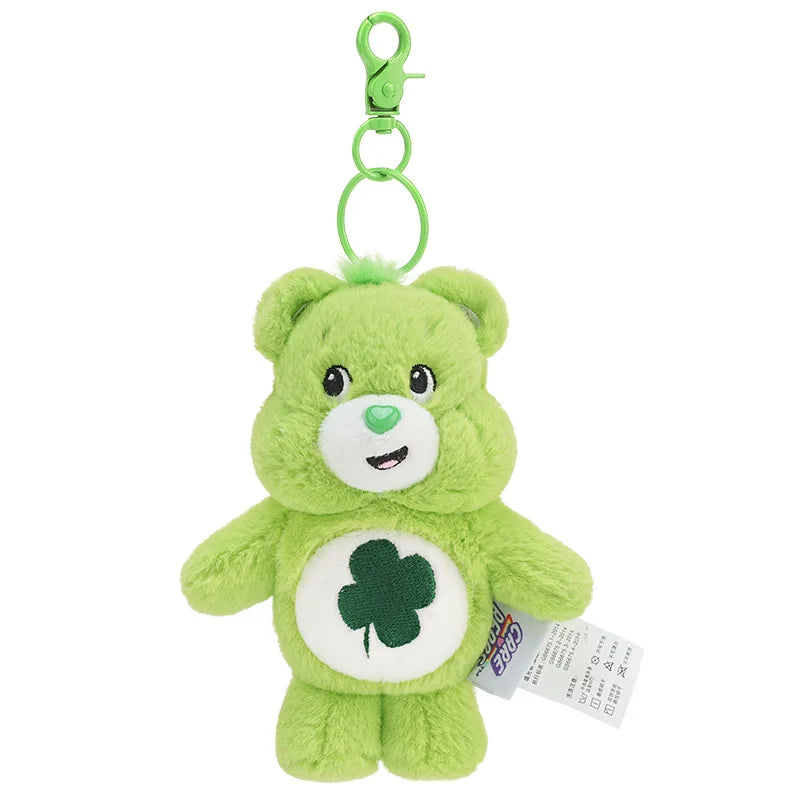 Care Bears Plush Rainbow Bear Kawaii Keychain Bag With Sound Toy Gift