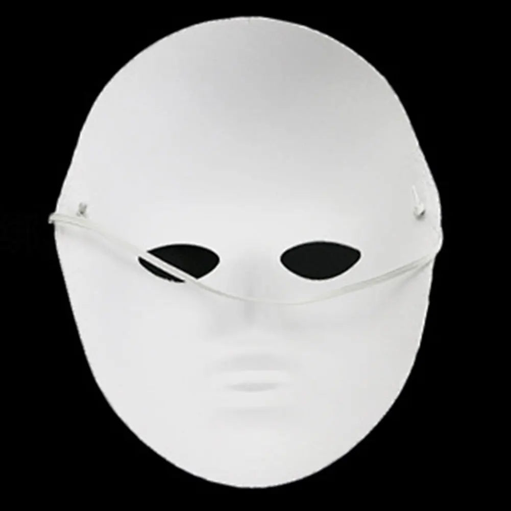 10Pcs Blank Mask Smooth Surface Full Face Mask Paintable Paper Mask DIY Masquerade Mask Cosplay Mask for Men Women