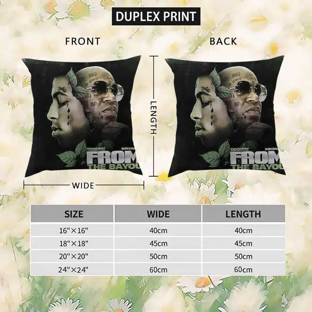 Youngboy Pillow Case Plush Cushion Cover Decorative Home