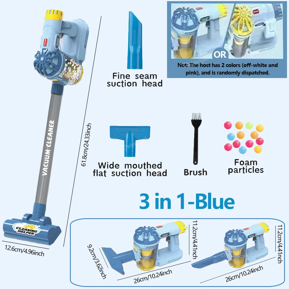 Kids Simulation Electric Vacuum Cleaner Toy Set For Role Play Educational Toys