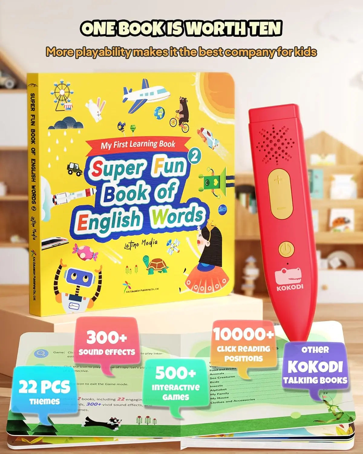 Talking Pen Books Sets for Kids Learning Interactive Audio Toys