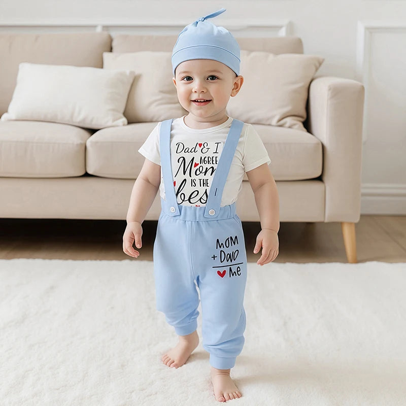 Toddler Boy Casual Wear Short Sleeve T-shirt and Shorts Set