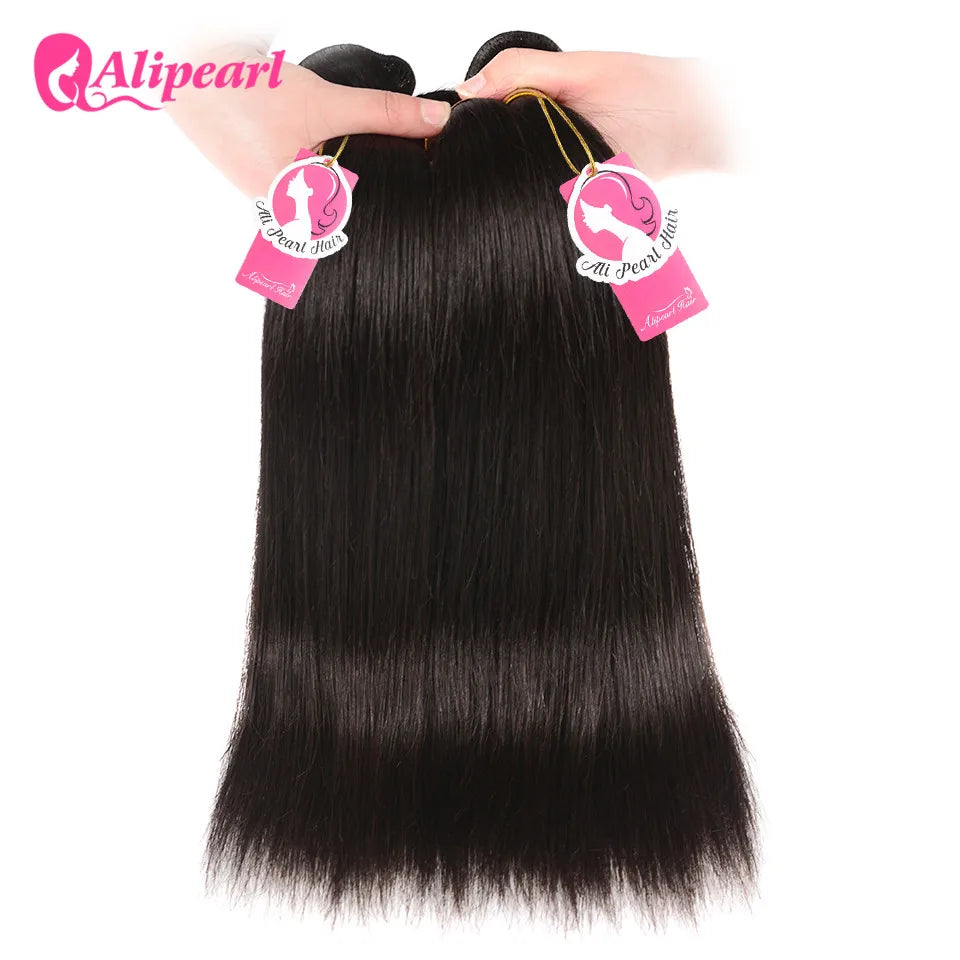 Ali Pearl Peruvian 100 Percent Human Hair Straight Bundles 10 To 36 Inch Remy