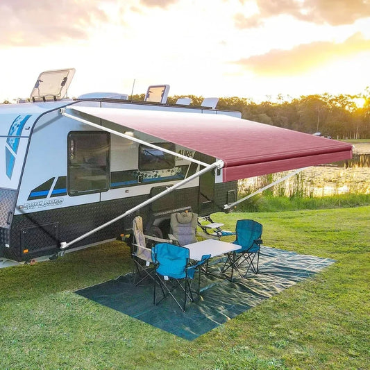 RV Awning Complete Kit Retractable Camper Awning for RV Trailers and 5th Wheels